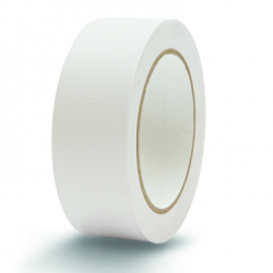 PVC līmlente 38mm x 33m, UV14, balta, rievota